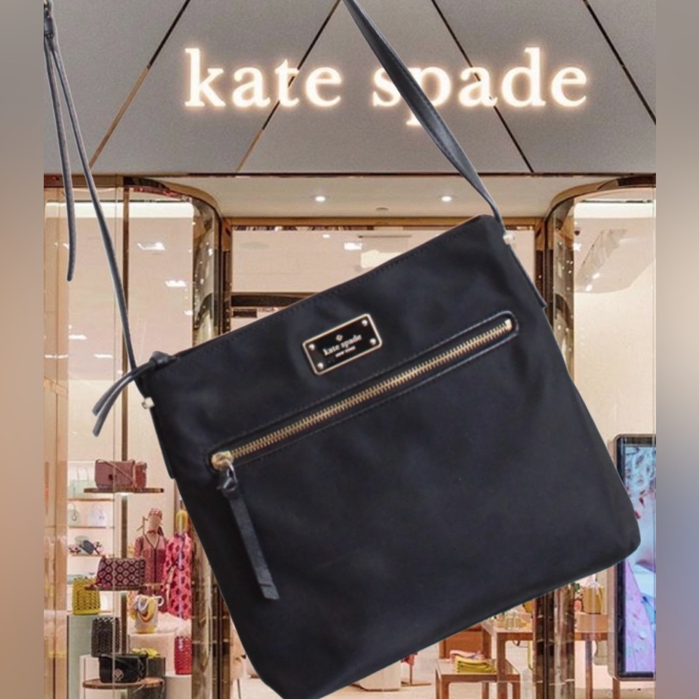 Kate Spade Dessi Wilson Road Black Nylon Crossbody Bag 🔥